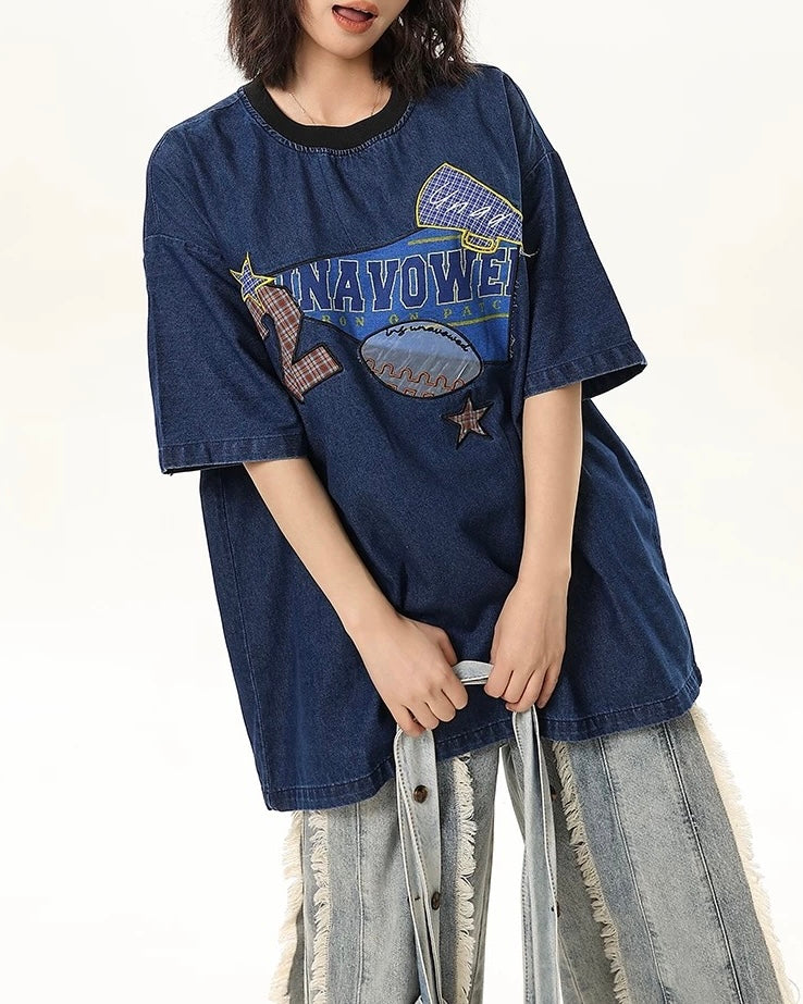 심플한 루즈한 반팔