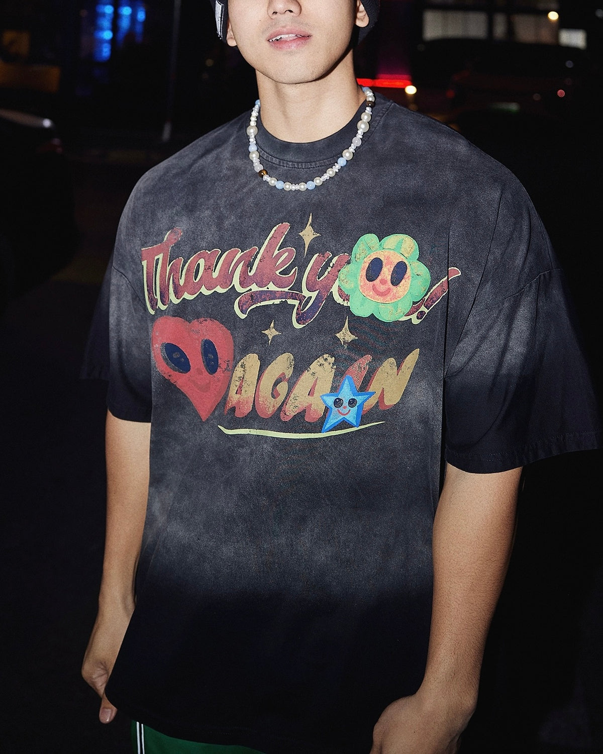 빈티지 워싱 반소매