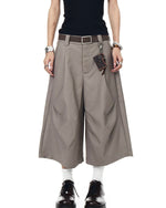 休閑直筒七分褲