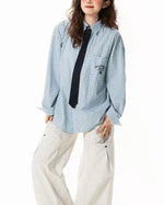 Vintage Tie Long Sleeve Shirt