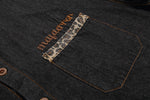 Vintage leopard print patchwork shirt
