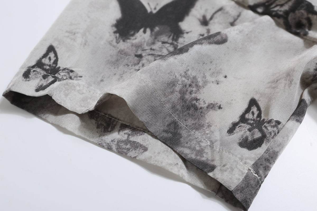 Retro all-over butterfly shirt