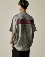 Retro washed short sleeves