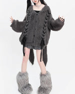 Cute lazy ear sweater cardigan (women)