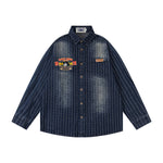 復古水洗牛仔襯衫