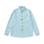 Retro plaid long-sleeved shirt