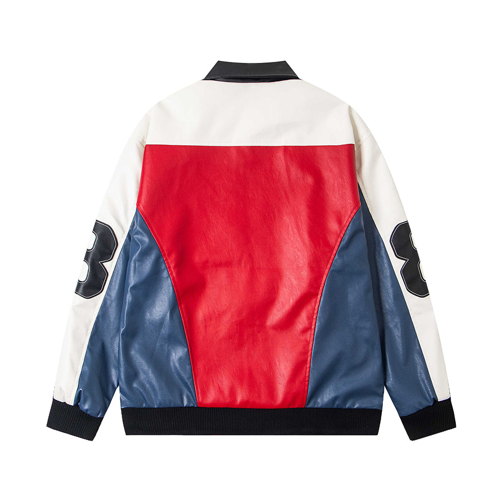 Embroidered patchwork couple jackets