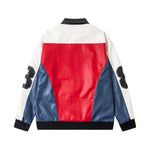 Embroidered patchwork couple jackets