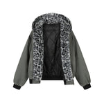 Patchwork cotton-padded jacket