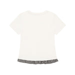 Spliced design short sleeves (women's)