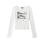 Hot Girl Print Long Sleeve (Women's)