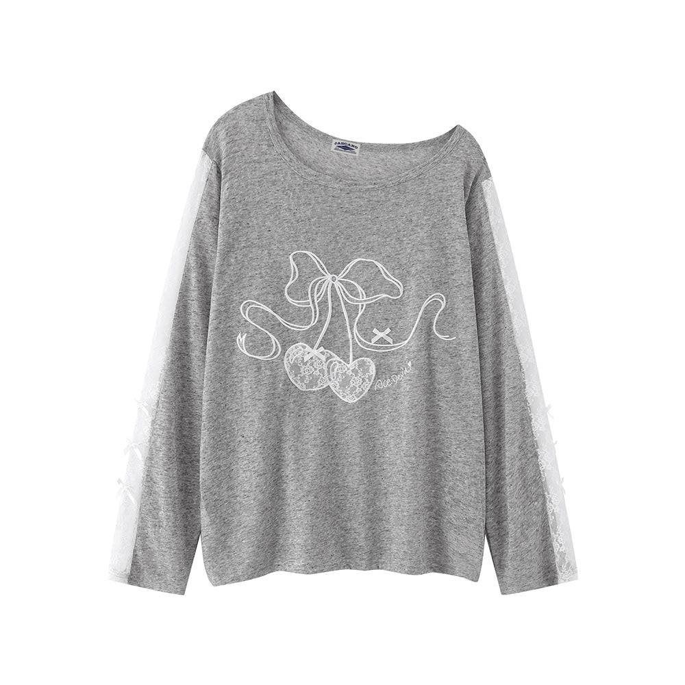 Simple off-shoulder long sleeves (women's)