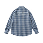 Plaid casual long-sleeved shirt