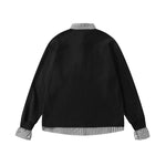 Beaded fake two-piece casual long sleeves