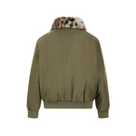 Patchwork cotton-padded jacket