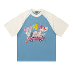 콘트라스트 컬러 라글런 반팔