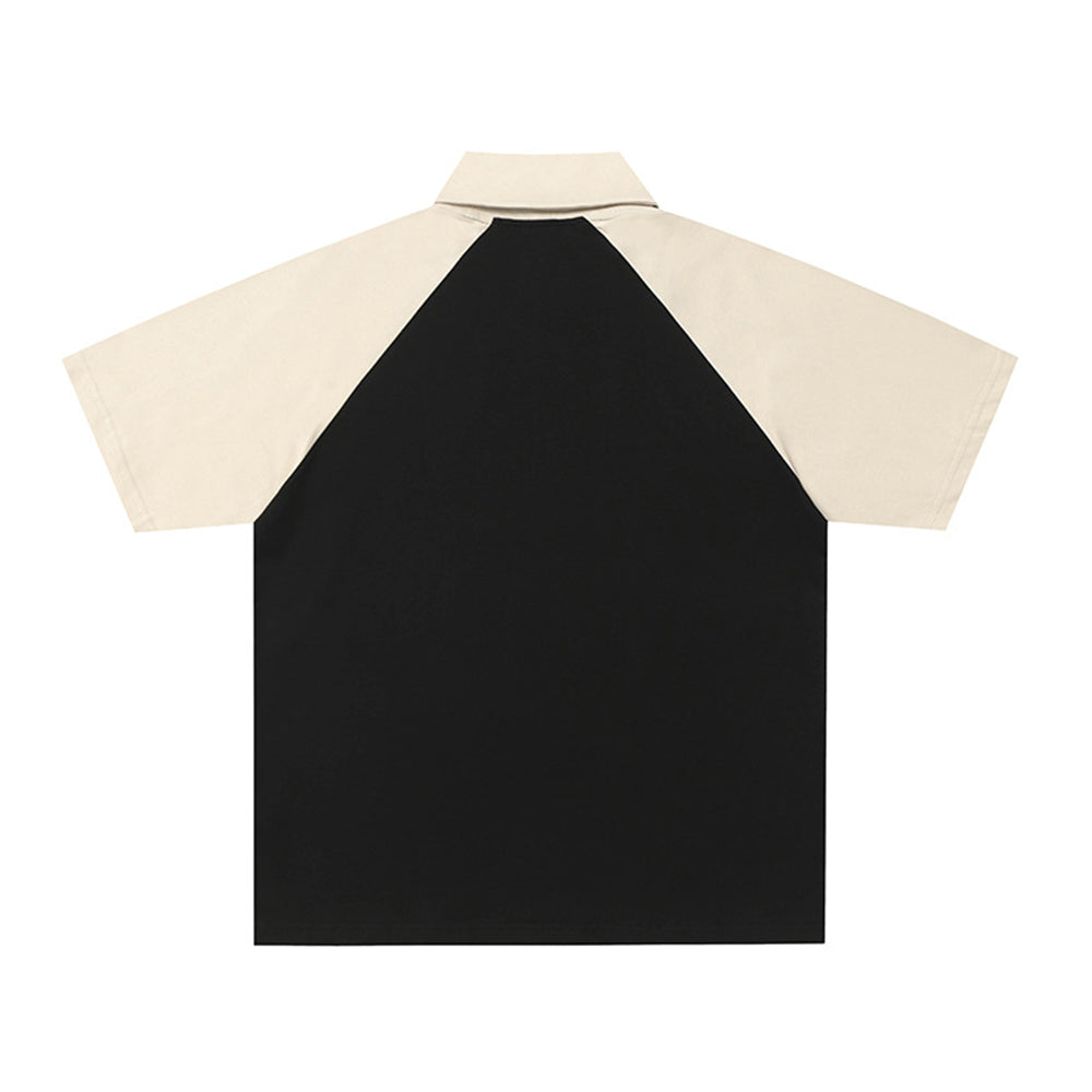 헐렁하고 심플한 짧은 소매