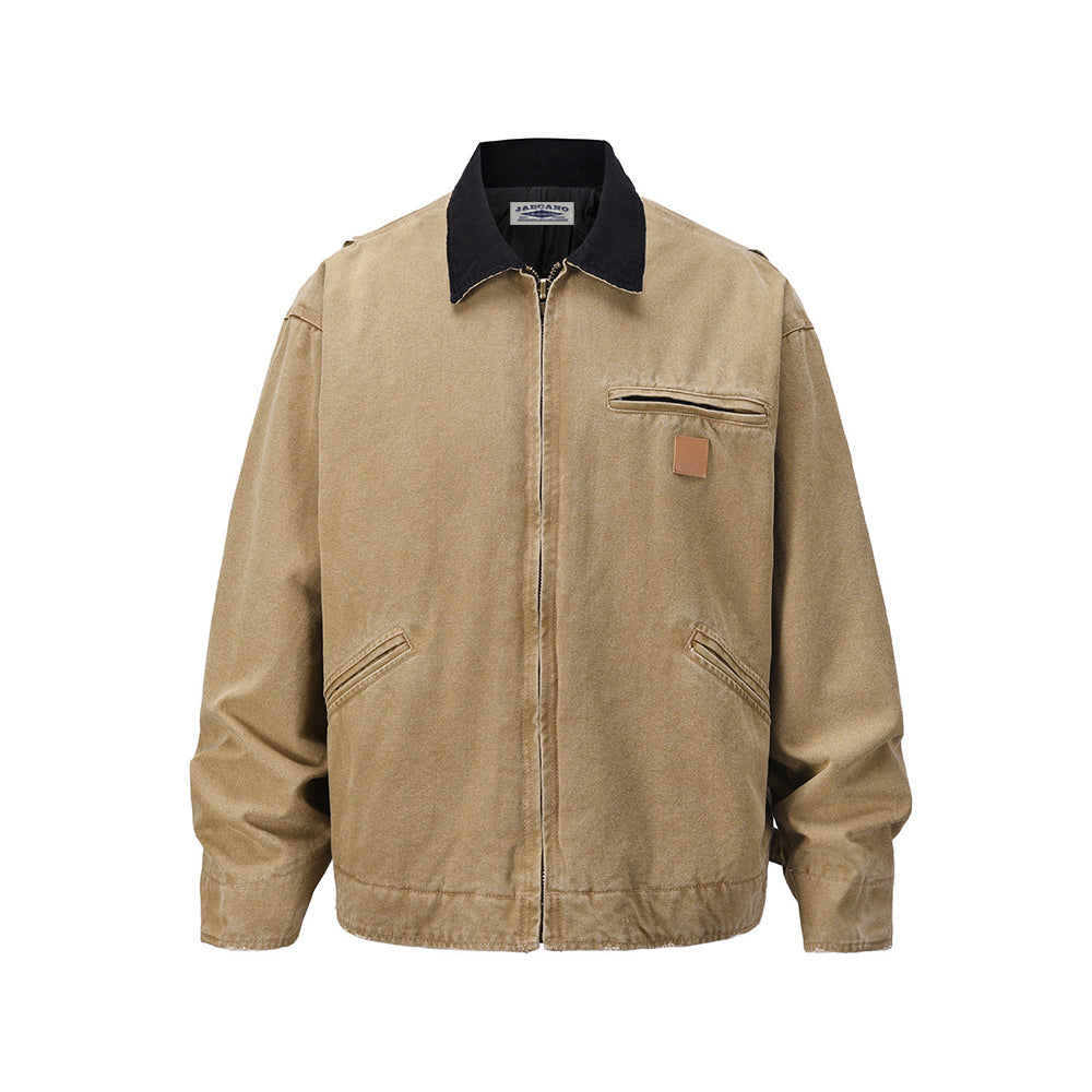 Retro minimalist cotton-padded jacket