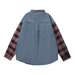 빈티지 패치워크 데님 재킷