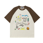 대비되는 컬러의 귀여운 반팔