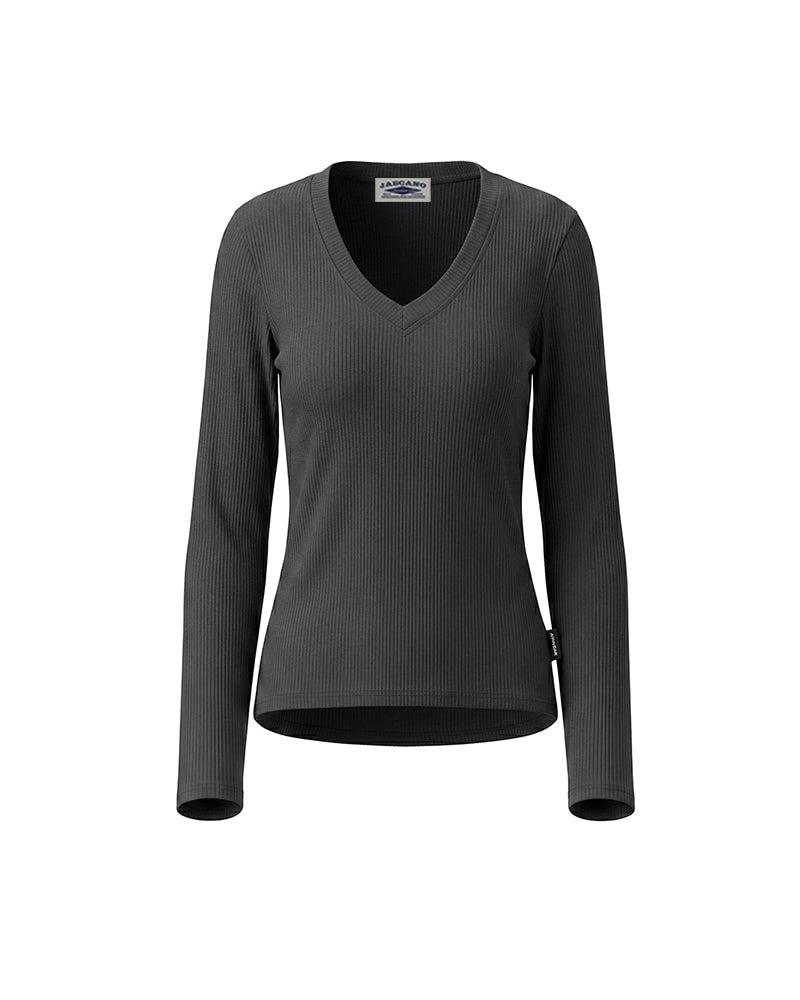 Solid color slimming base layer top