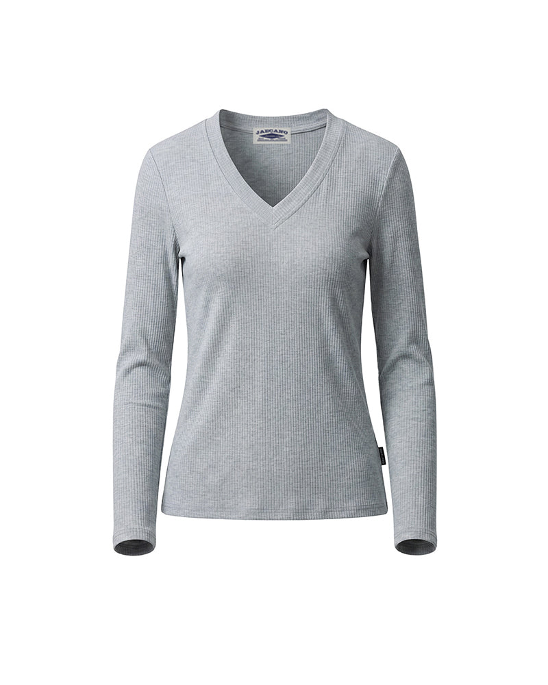 Solid color slimming base layer top
