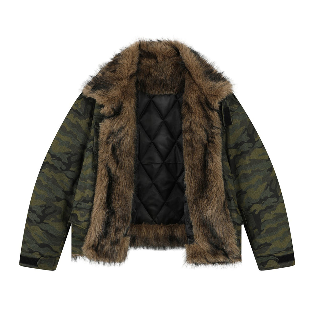 Casual camouflage cotton jacket