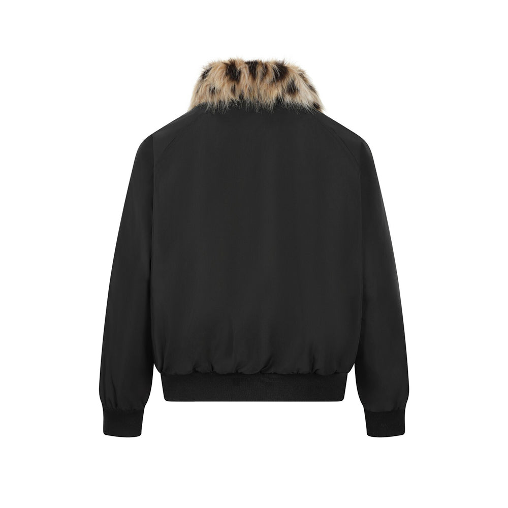 Patchwork cotton-padded jacket