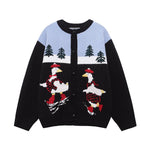 재미있는 만화 자카드 스웨터