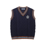 Preppy V-neck vest