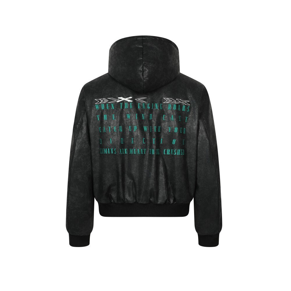 Hooded cotton jacket