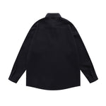 Floral embroidered long-sleeved shirt