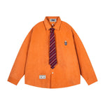 趣味領帶長袖襯衫