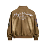 빈티지 자수 칼라 코트