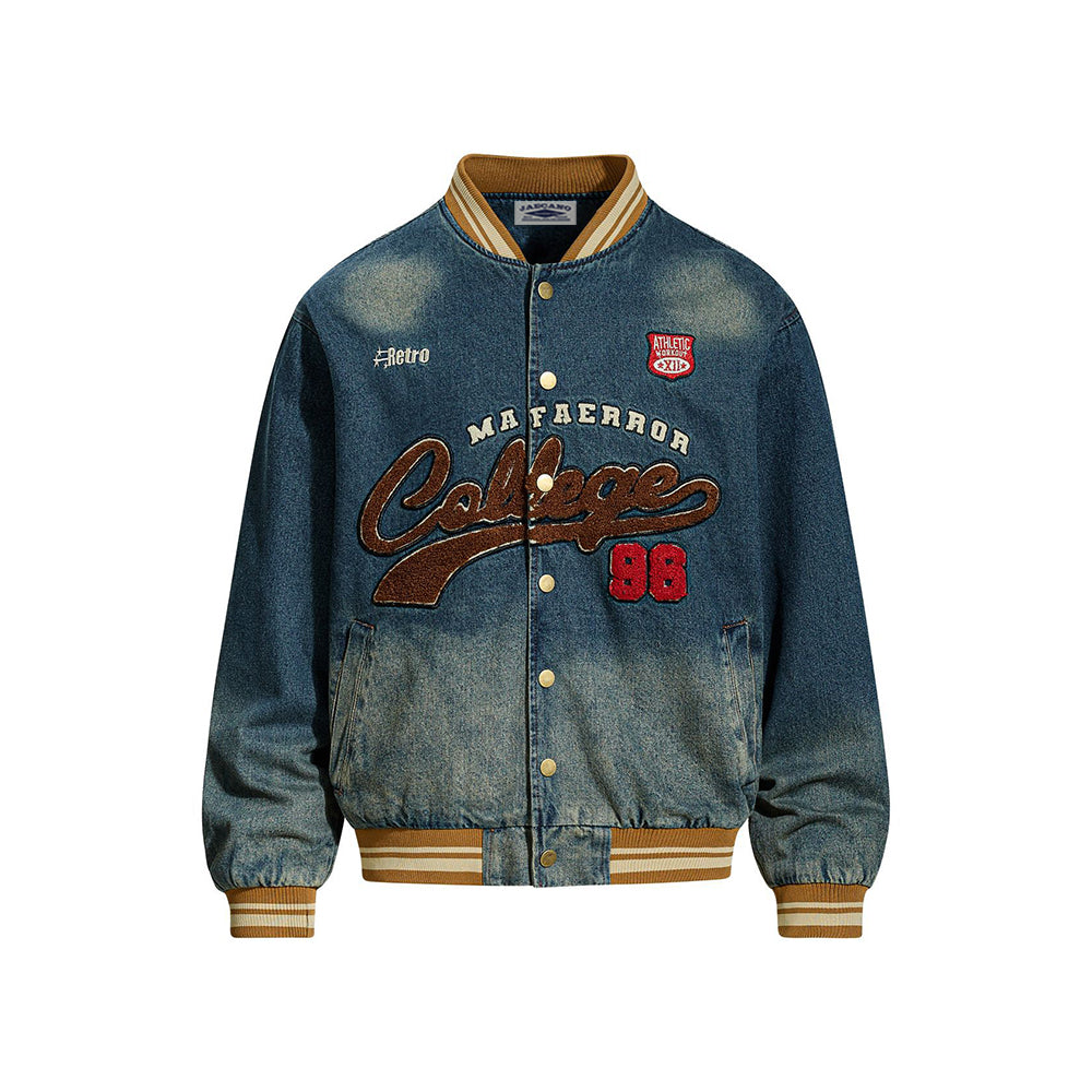 빈티지 워싱 데님 재킷