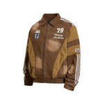 레트로 레터링 캐주얼 재킷