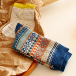 復古針織中筒襪