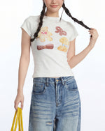 スリムフィット ベア 半袖Tシャツ
