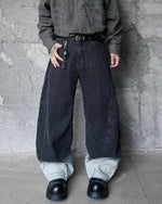 Contrast gradient jeans