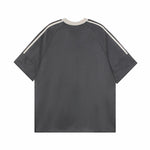 아메리칸 레트로 패치워크 대비 반소매