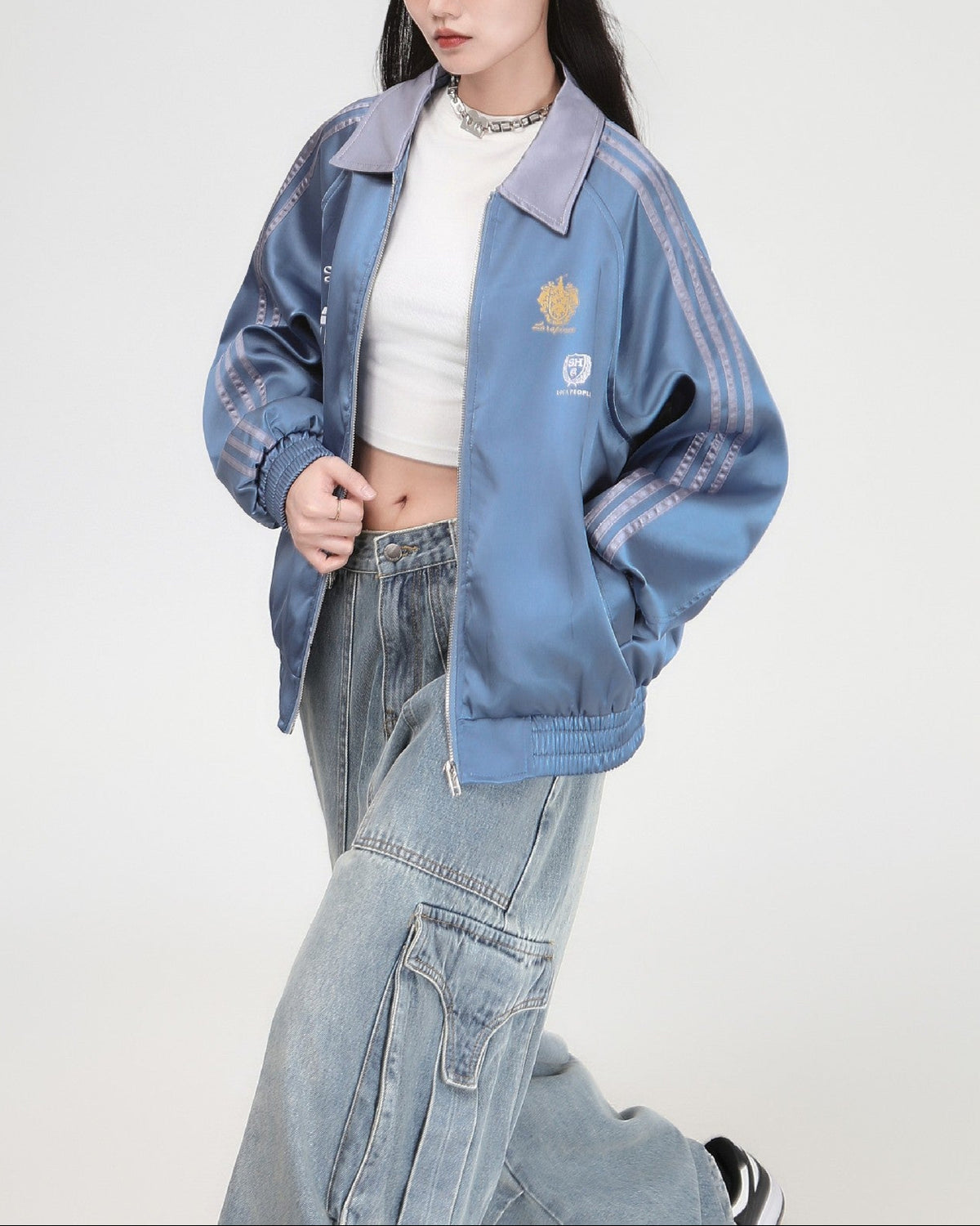 Retro loose simple jacket