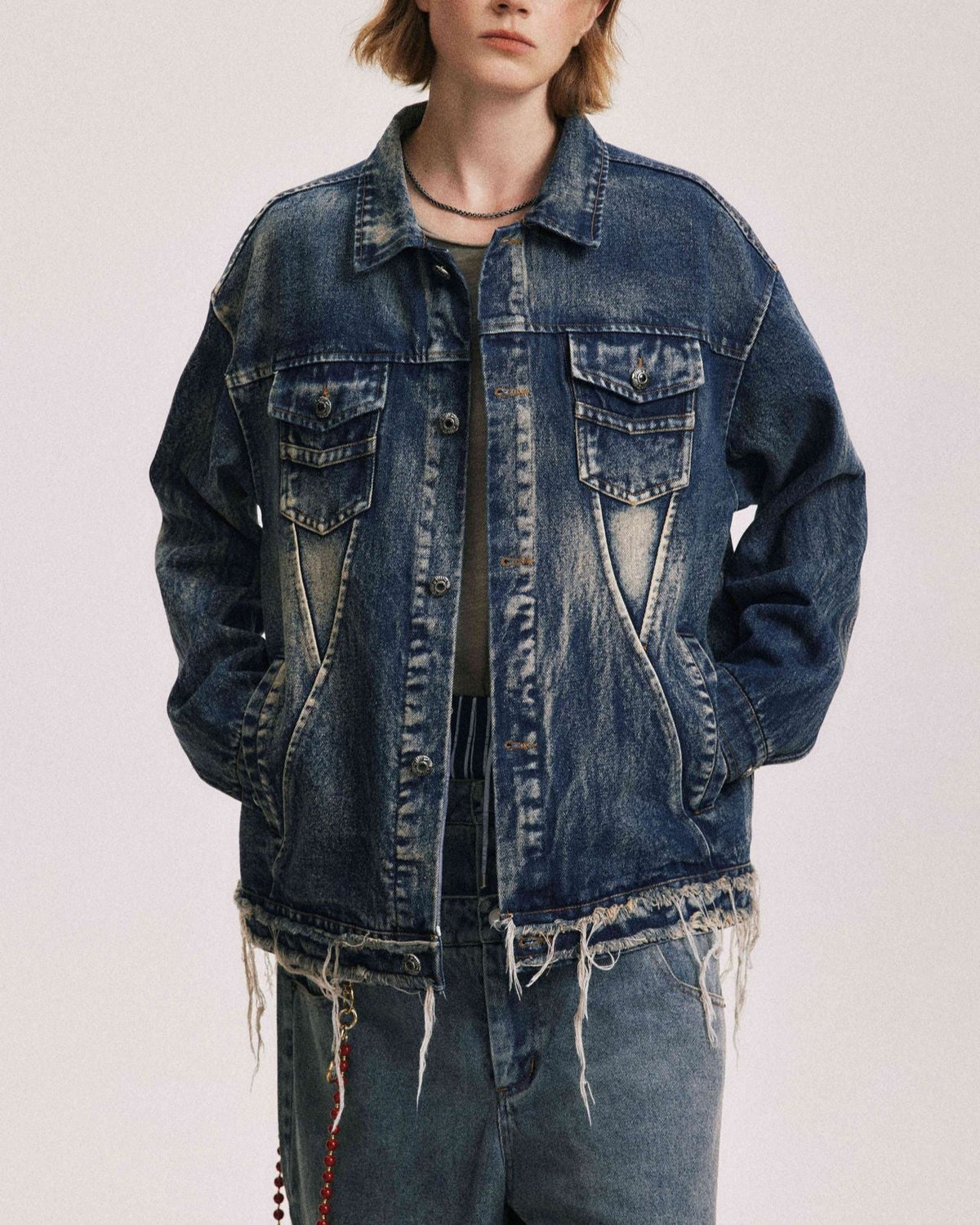 Vintage washed denim jacket