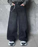 Simple wide-leg trousers