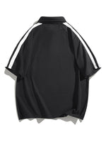 American retro letter print short sleeves 