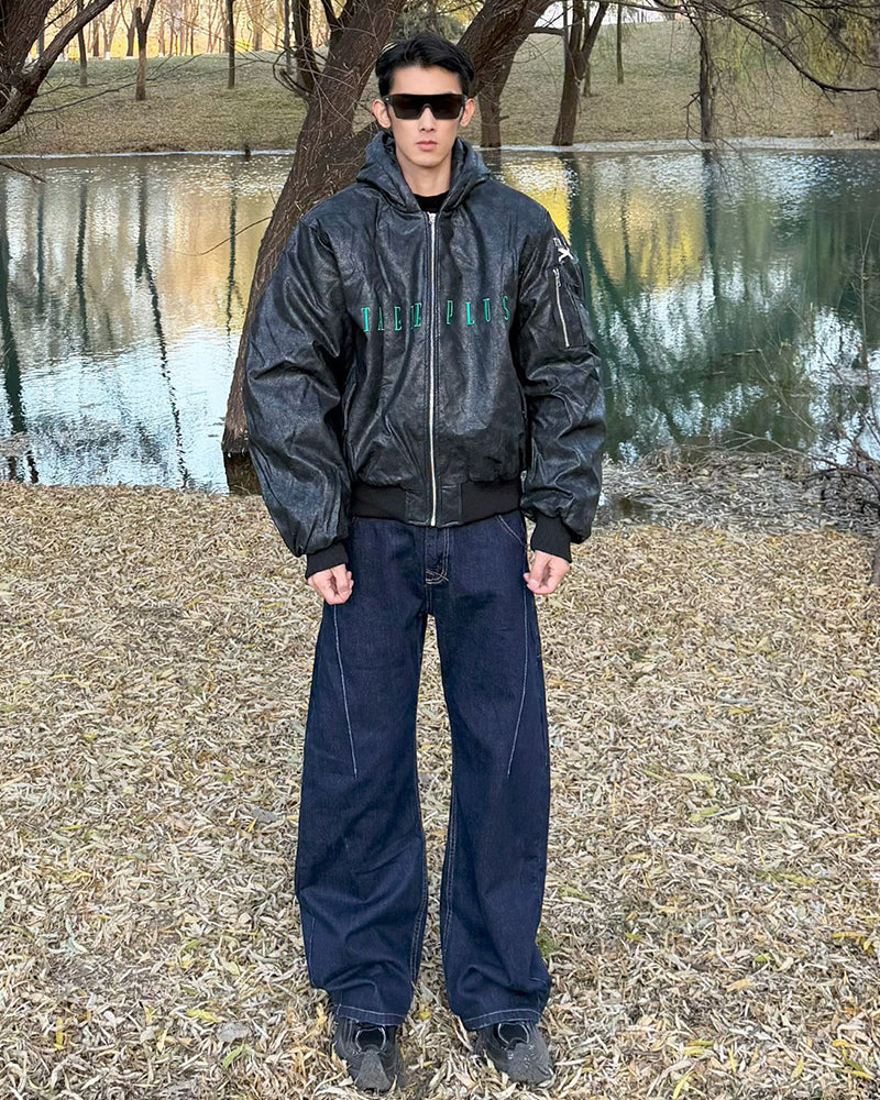 Hooded cotton jacket