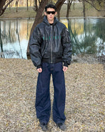 Hooded cotton jacket