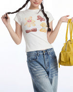 スリムフィット ベア 半袖Tシャツ