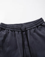 Distressed multi-pocket sweatpants