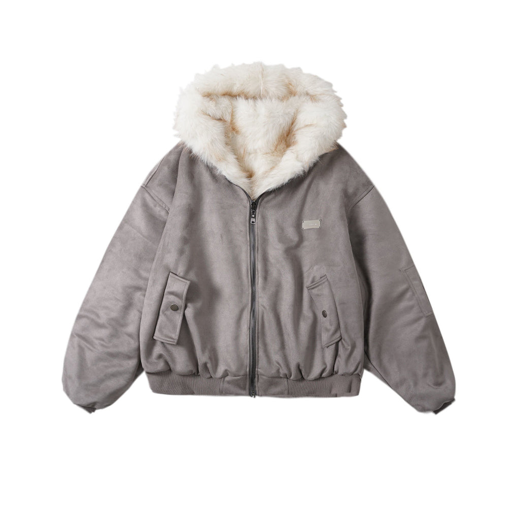 Reversible cotton-padded jacket