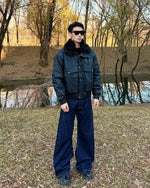 Simple and versatile lapel cotton coat